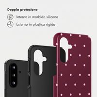 Selencia Cover Posteriore Vivid Samsung Galaxy A17 (5G) / (4G) - Happy Dots Burgundy