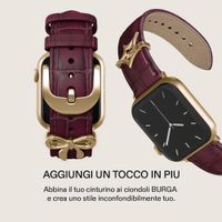 Burga Cinturino in vera pelle  - Apple Watch | 44/45/46/49 mm / Attacco universale 20 mm - Mobwife / Gold