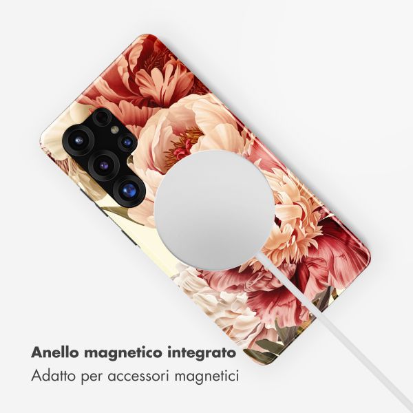 Selencia Cover posteriore Vivid con MagSafe Samsung Galaxy S26 - Vintage Peony