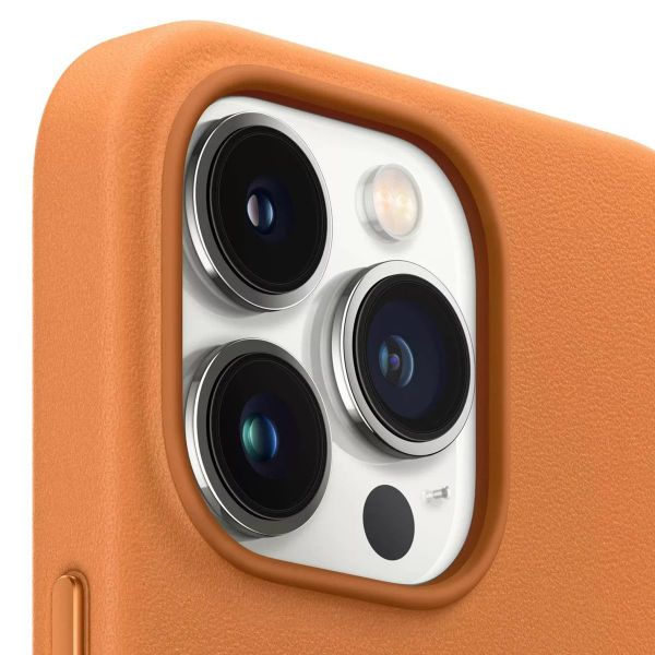 Apple Cover in Pelle MagSafe iPhone 13 Pro - Golden Brown