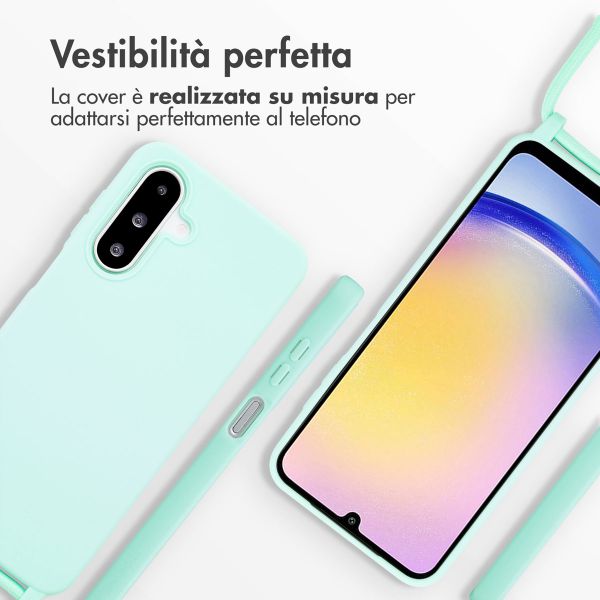 imoshion Cover in Silicone con Cordino Samsung Galaxy A26 - Menta verde