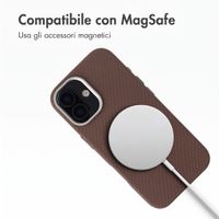 Accezz Cover Mesh con MagSafe Apple iPhone 17 - Marrone