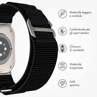 imoshion Cinturino in nylon Alpine Apple Watch | 44/45/46/49 mm - Nero
