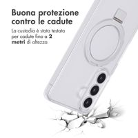 Accezz Cover con anello e supporto con MagSafe Samsung Galaxy S26 - Trasparente