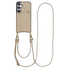 Selencia Cover per telefono Nova con cordino e portacarte Samsung Galaxy S25 / S24 - Beige
