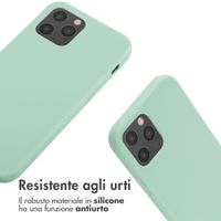 imoshion Cover in Silicone con Cordino Apple iPhone 12 (Pro) - Menta verde
