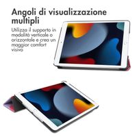 imoshion Cover Trifold Design Apple iPad 9 (2021) 10.2 pollici / iPad 8 (2020) 10.2 pollici / iPad 7 (2019) 10.2 pollici - Dusty Rose