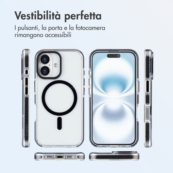 imoshion Cover Combat MagSafe Apple iPhone 16 - Nero