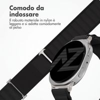 Accezz Cinturino in nylon Alpine Samsung Galaxy Watch 9 (40/44mm) / Watch 8 (40/44mm) / Classic (46mm) - Nero