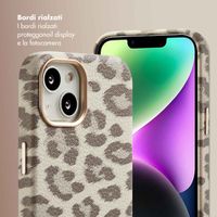 Selencia Cover Sabi Stampa pantera con MagSafe Apple iPhone 14 - Soft Ivory
