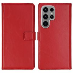 Selencia Cover a libro in vera pelle Samsung Galaxy S24 Ultra - Rosso