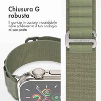imoshion Cinturino in nylon Alpine Apple Watch | 44/45/46/49 mm - Olive Green