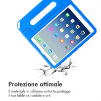 imoshion Cover per tablet a prova di bambino con bambole rimovibili Apple iPad 9 (2021) 10.2 pollici / iPad 8 (2020) 10.2 pollici / iPad 7 (2019) 10.2 pollici - Blu