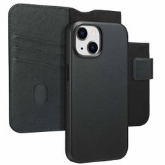Accezz Cover in pelle 2 in 1 con MagSafe Apple iPhone 15 - Onyx Black