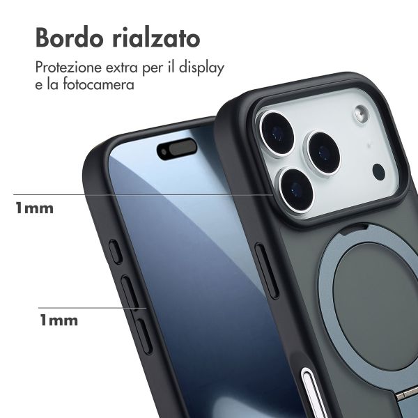 Accezz Cover con anello e supporto con MagSafe Apple iPhone 17 Pro - Nero