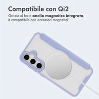 imoshion Bookcase trasparente con MagSafe Samsung Galaxy S25 / S24 - Lilla