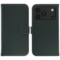 Selencia Cover a libro in vera pelle Apple iPhone 18 Pro Max / 17 Pro Max - Verde