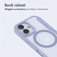 imoshion Bookcase trasparente con MagSafe Apple iPhone 16 - Lilla