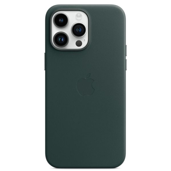Apple Cover Posteriore in Pelle con MagSafe Apple iPhone 14 Pro Max - Forest Green