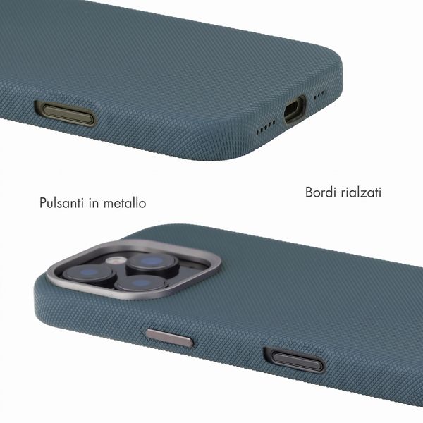 Accezz Cover Mesh con MagSafe Apple iPhone 16 Pro - Blu scuro