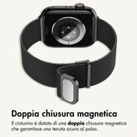 imoshion Milanees magnetisch bandje Apple Watch | 44/45/46/49 mm - Zwart