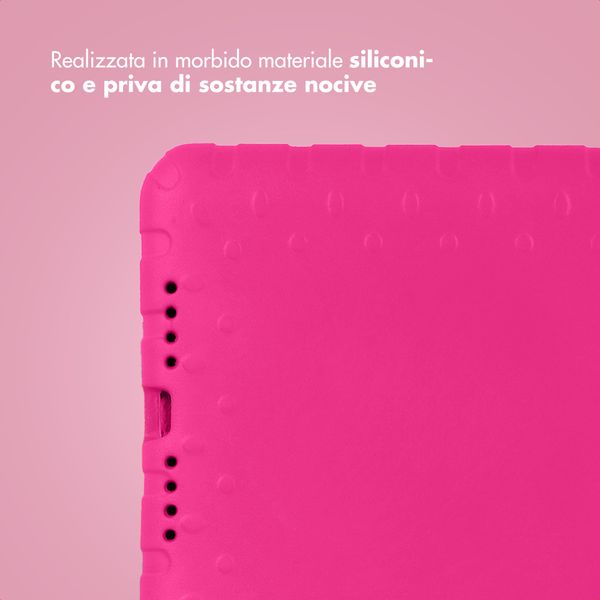 imoshion Cover Antishoc Speciale Bambini con Manico iPad 10.2 (2019 / 2020 / 2021) - Rosa