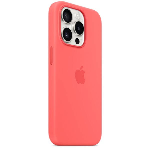 Apple Cover Posteriore in Silicone con MagSafe Apple iPhone 15 Pro - Guava