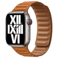 Apple Cinturino Leather Link Apple Watch | 38/40/41/42 mm - Taglia M/L - Golden Brown