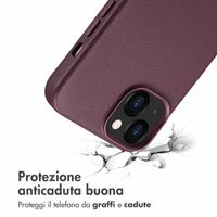 Accezz Cover in Pelle con MagSafe Apple iPhone 13 - Heath Purple