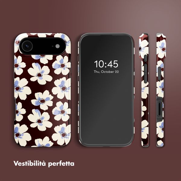 Selencia Cover posteriore Vivid con MagSafe Apple iPhone Air - Choco Flower Pop