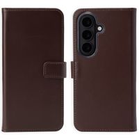 Selencia Cover a libro in vera pelle Samsung Galaxy S26 Plus - Marrone