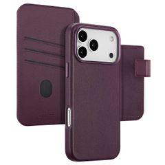 Accezz Cover in pelle 2 in 1 con MagSafe Apple iPhone 17 Pro Max - Heath Purple