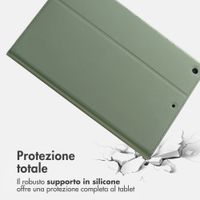 Accezz Cover Tablet Classica Apple iPad 9 (2021) 10.2 pollici / iPad 8 (2020) 10.2 pollici / iPad 7 (2019) 10.2 pollici - Verde