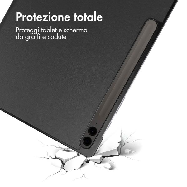 imoshion Cover a libro Trifold Samsung Galaxy Tab S10 Plus / Tab S9 FE Plus / Tab S9 Plus - Nero