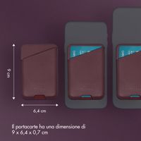 Accezz Portacarte in pelle - Compatibile con MagSafe e Qi2 - Heath Purple