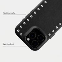 Selencia Cover posteriore Studs con MagSafe Apple iPhone 16 Pro - Velvet Black