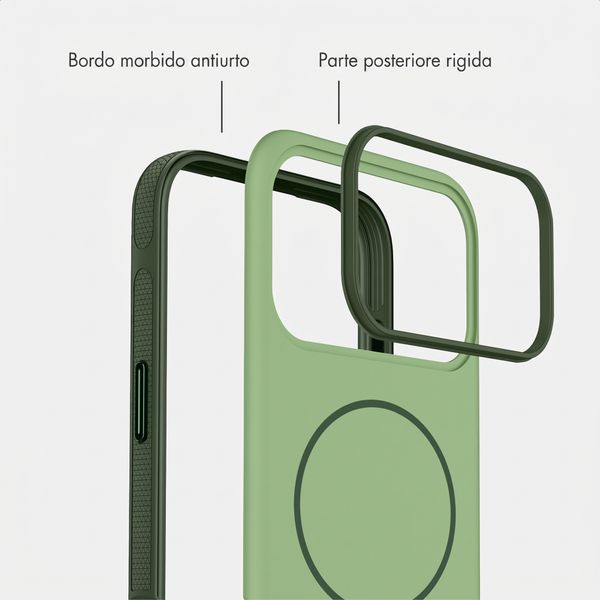 imoshion Cover posteriore Color con Thin MagSafe Ring Apple iPhone 17 Pro Max - Verde scuro