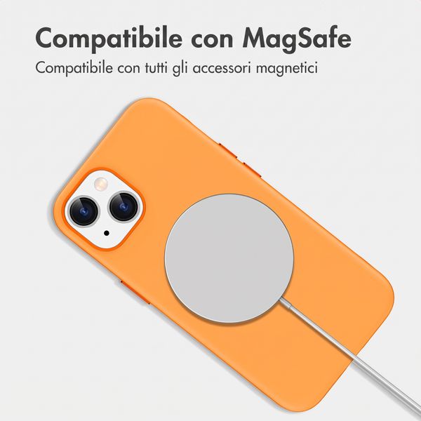 imoshion Cover posteriore Color con Thin MagSafe Ring Apple iPhone 14 / 13 - Arancio