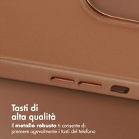 Accezz Cover in Pelle con MagSafe Apple iPhone 14 Pro Max - Sienna Brown