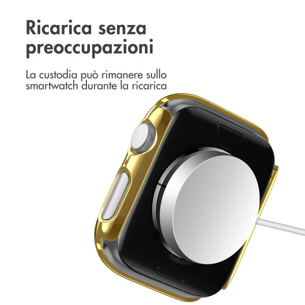 imoshion Cover rigida integrale lucida Apple Watch 4 / 5 / 6 / SE - 40 mm - Oro