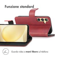 imoshion Cover a libro di Lusso Samsung Galaxy S25 / S24 - Rosso