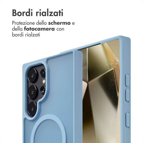 imoshion Cover posteriore Color Guard con MagSafe Samsung Galaxy S24 Ultra - Azzurro