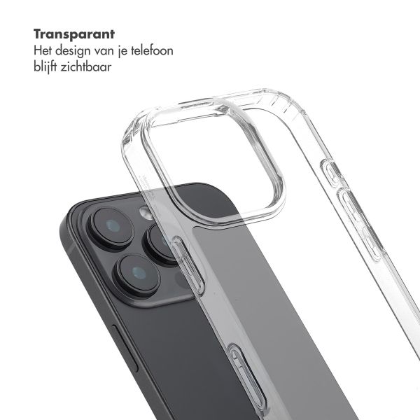 Selencia Cover trasparente con ganci + laccetto da polso Lova Apple iPhone 16 Pro - Cotton Candy