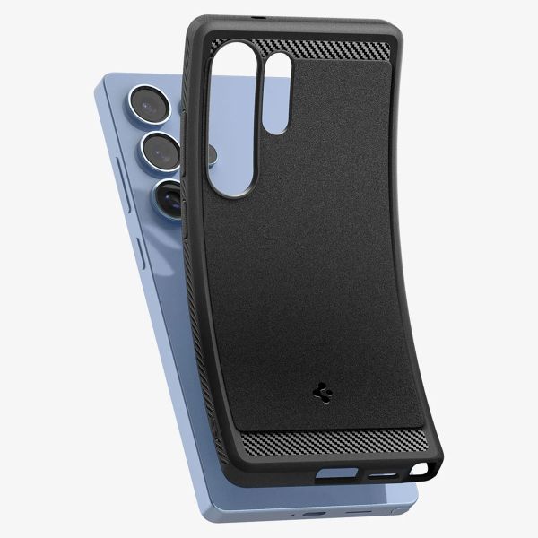 Spigen Cover Rugged Armor con MagSafe Samsung Galaxy S25 Ultra - Matte Black