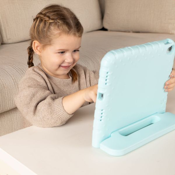 imoshion Cover Posteriore Kidsproof con Maniglia Samsung Galaxy Tab A11 Plus / A9 Plus - Soft Blue