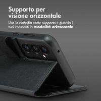 Accezz Cover in pelle 2 in 1 con MagSafe Samsung Galaxy S24 Plus - Onyx Black