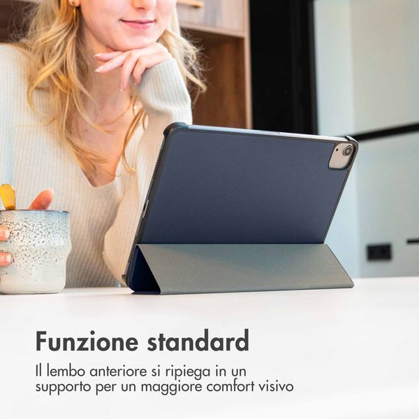 imoshion Cover a libro Trifold Apple iPad 11 (2025) 11 pollici A16 / iPad 10 (2022) 10.9 pollici - Blu