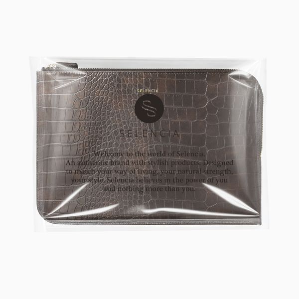 Selencia Cover per laptop Croco 11 pollici - Choco Brown