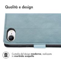 imoshion Cover a libro di Lusso Apple iPhone 17e / 16e - Azzurro