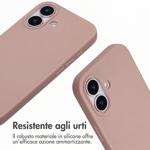imoshion Cover in Silicone con Cordino Apple iPhone 17 - Sand Pink
